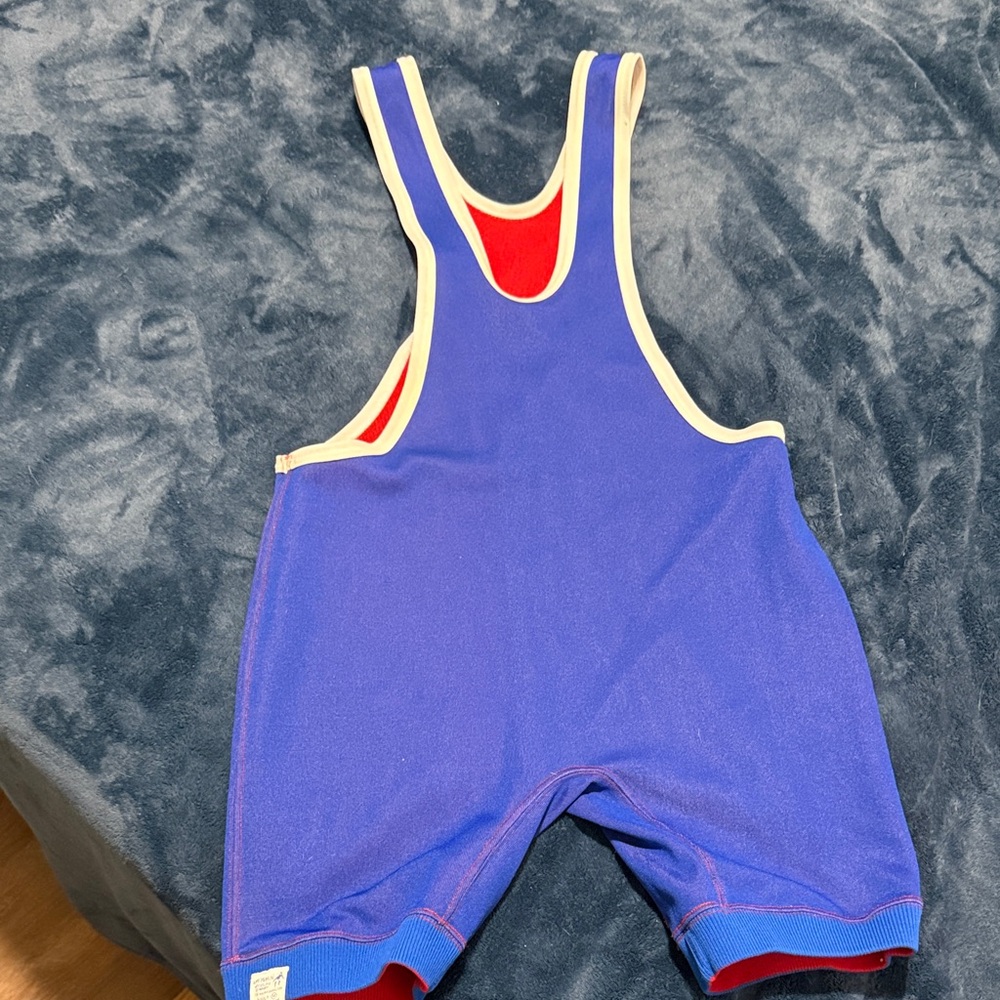 Blue and Red Wrestling Singlet no name no size tag like new